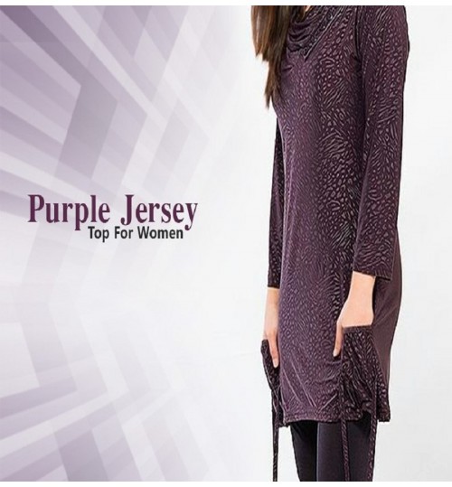 Purple Jersey Top